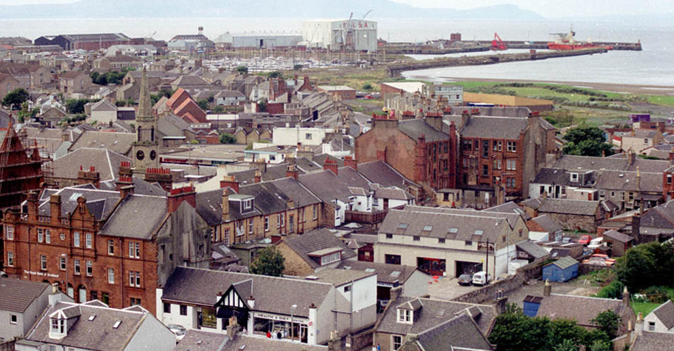 Across the rooftops towards Arran Troon Community Council